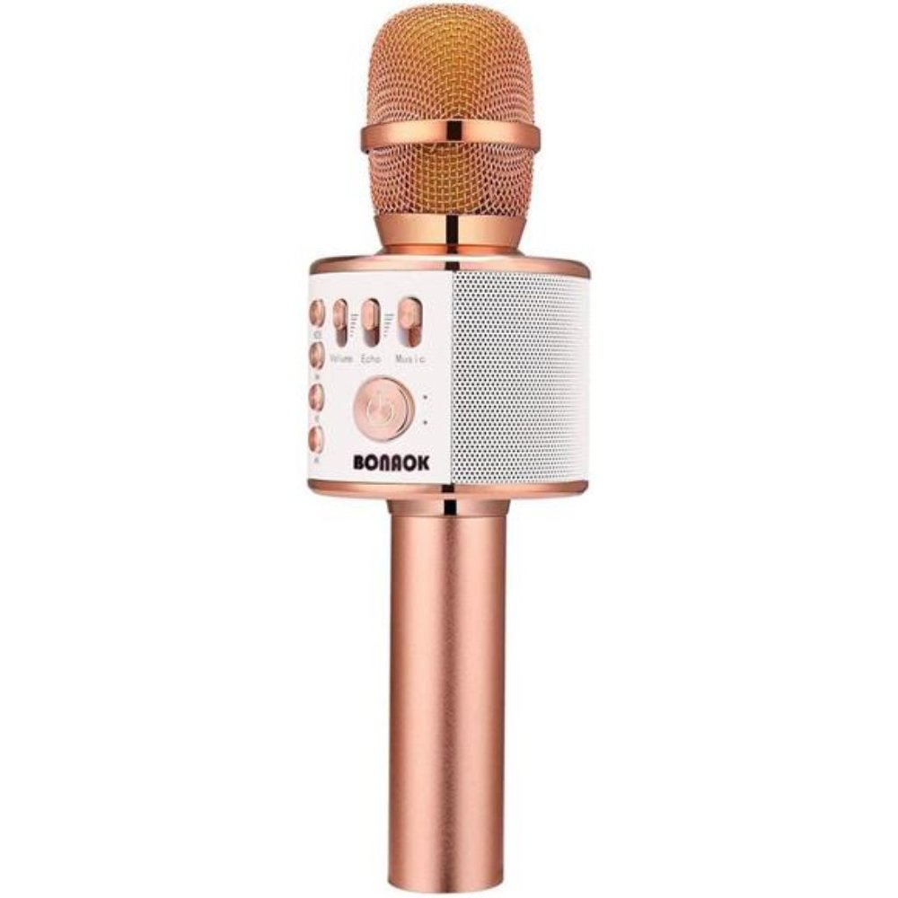Wireless Bluetooth Karaoke Microphone, 3-in-1 Portable Handheld Mic Speaker